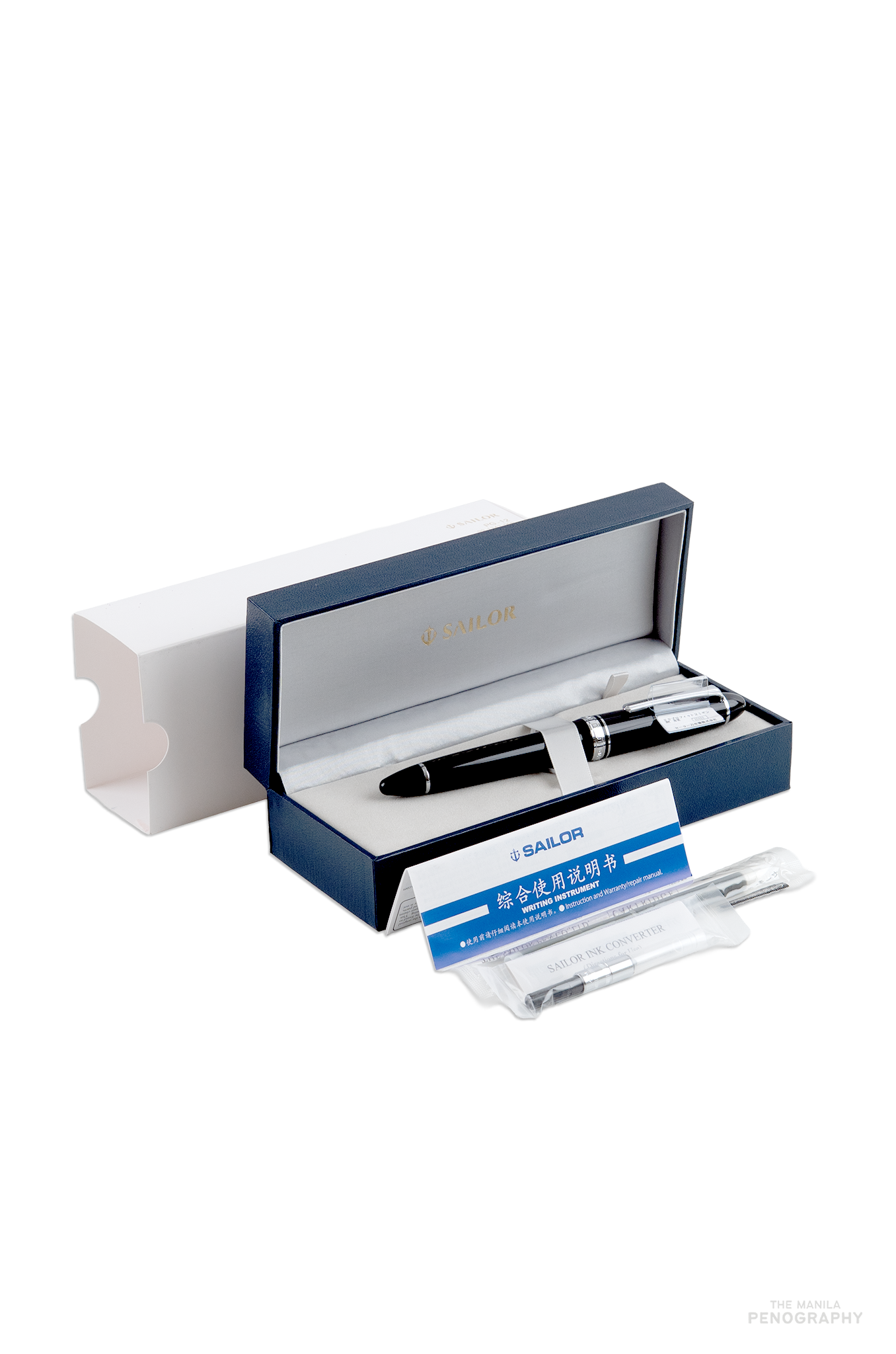 Sailor 1911L Black Platinum Trim